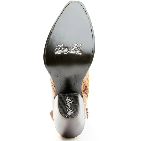 Flash Sale π Dan Post π© Women's Tan Zipper Western Booties - Snip Toe βοΈ - Image 7