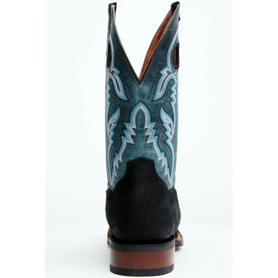 Buy π Dan Post Men's Leon Crazy Horse Performance Leather Western Boot - Broad Square Toe Black/blue β - Image 5