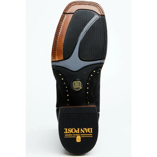 Buy π Dan Post Men's Leon Crazy Horse Performance Leather Western Boot - Broad Square Toe Black/blue β - Image 7