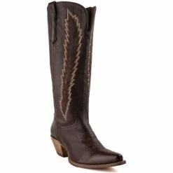 Coupon π Dan Post π© Women's Mahan Feather Embroidery Western π₯Ύ Boots - Snip Toe Brown β