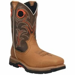 New 💯 Dan Post Men's Storm's Eye Western Work 🥾 Boots - Composite Toe Brown 😉