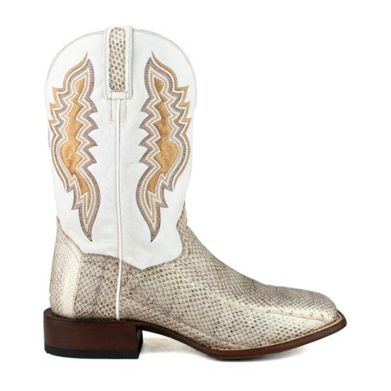 Cheap π― Dan Post Men's Exotic Water Snake Western π₯Ύ Boots - Broad Square Toe Natural π - Image 2