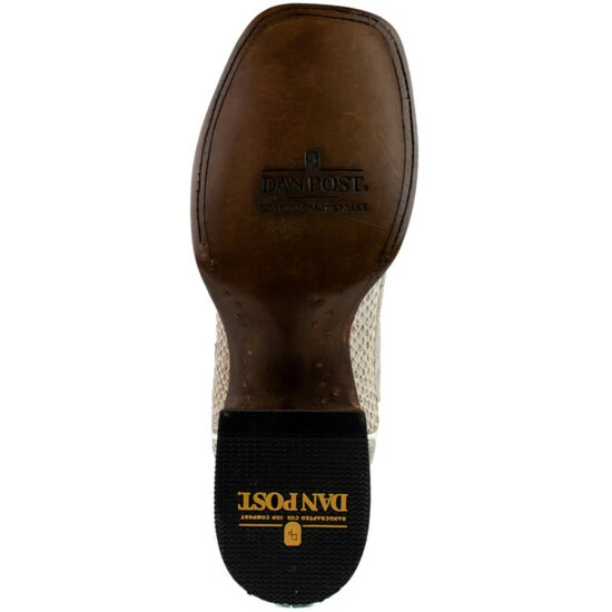 Cheap π― Dan Post Men's Exotic Water Snake Western π₯Ύ Boots - Broad Square Toe Natural π - Image 7