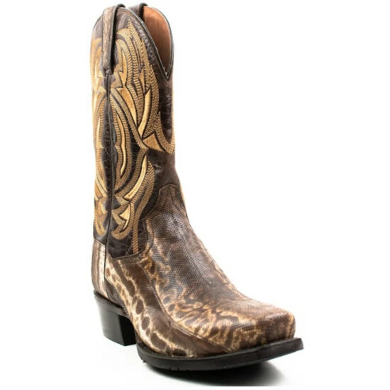 Brand new π Dan Post Men's Kauring Snake Exotic Western π₯Ύ Boots - Square Toe Brown β€οΈ