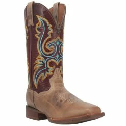 Brand new ❤️ Dan Post Men's Rocksprings Western 🥾 Boots - Square Toe Brown 🔥
