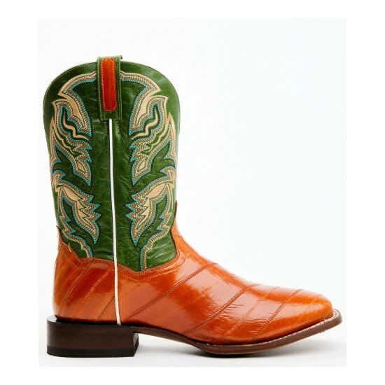 Brand new π Dan Post Men's Camel Eel Exotic Western π₯Ύ Boots - Broad Square Toe Multi π - Image 2