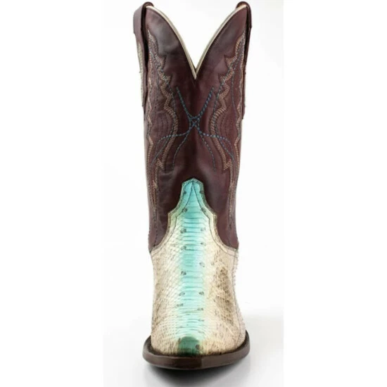 Outlet β Dan Post π© Women's Watersnake Western π₯Ύ Boots - Snip Toe Green/silver π - Image 4