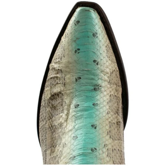 Outlet β Dan Post π© Women's Watersnake Western π₯Ύ Boots - Snip Toe Green/silver π - Image 6