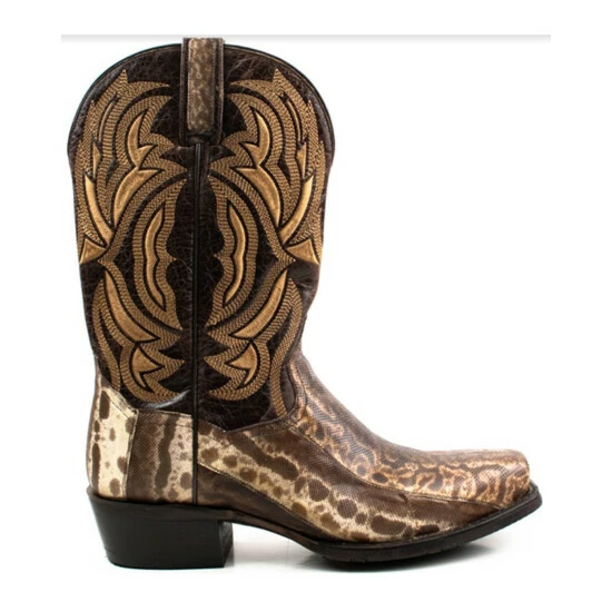 Brand new π Dan Post Men's Kauring Snake Exotic Western π₯Ύ Boots - Square Toe Brown β€οΈ - Image 2