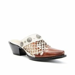 Budget 🔔 Dan Post 👩 Women's Concho Mules - Snip Toe Brown ❤️