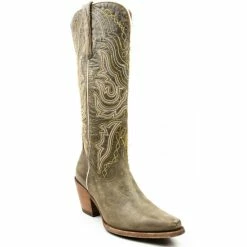 Buy ⌛ Dan Post 👩 Women's Vintage Embroidered Tall Western 🥾 Boots - Pointed Toe Olive 😍