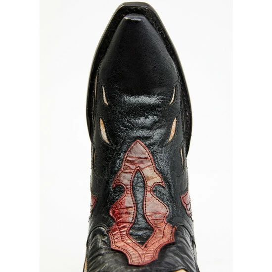 Deals π Dan Post π© Women's Alyssia Floral Leather Tall Western π₯Ύ Boots - Snip Toe Black 𧨠- Image 6