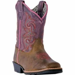Deals β¨ Dan Post Toddler π§ Girls' Sand Tryke Leather π₯Ύ Boots - Square Toe For Toddler-Girl π€©
