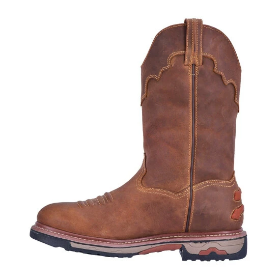 Cheap π₯ Dan Post Men's Journeyman Waterproof Western Work π₯Ύ Boots - Composite Toe Brown β€οΈ - Image 3