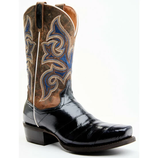 Best reviews of π Dan Post Men's Eel Exotic Blue Western π₯Ύ Boots - Square Toe Multi π