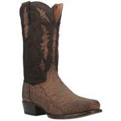 Wholesale βοΈ Dan Post Men's Stalker Exotic Caiman Western Boot - Square Toe Taupe π§¨