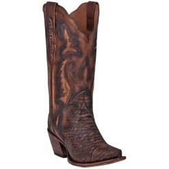 Coupon ⭐ Dan Post 👩 Women's Lauryn Western 🥾 Boots - Snip Toe Brown 🧨