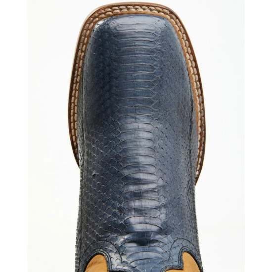 Best deal π€© Dan Post Men's Exotic Water Snake Western π₯Ύ Boots - Broad Square Toe Blue π - Image 6