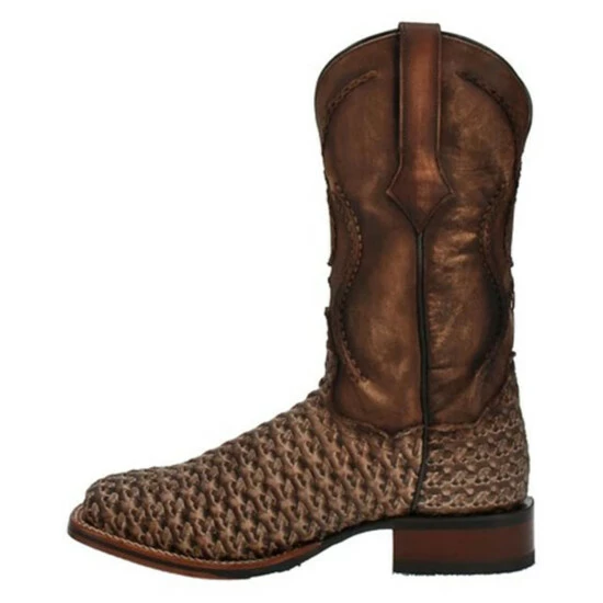 New π Dan Post Men's Stanley Western π₯Ύ Boots - Broad Square Toe Brown β¨ - Image 3