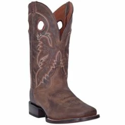 Deals 😀 Dan Post Men's Abram Western 🥾 Boots - Broad Square Toe Tan ⭐