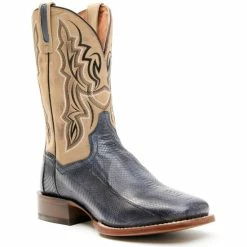Hot Sale π Dan Post Men's Exotic Snake Skin Western π₯Ύ Boots - Broad Square Toe Brown π€©