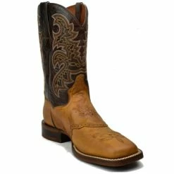 Deals ⌛ Dan Post Men's Rio Arriba Performance Western 🥾 Boots - Broad Square Toe Brown ❤️