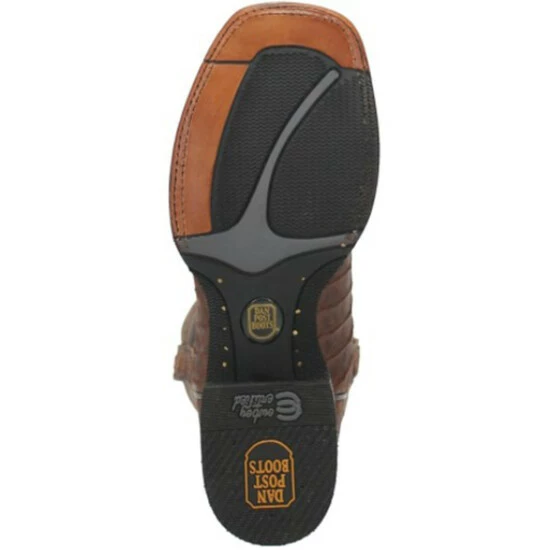 Cheap π Dan Post Men's Caiman Mickey Western π₯Ύ Boots - Broad Square Toe Tan β¨ - Image 6