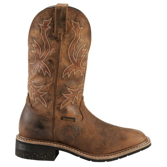 Wholesale β Dan Post Men's Nogales Distressed Waterproof Work π₯Ύ Boots - Wide Square Toe Tan π€© - Image 2
