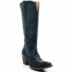 Cheapest π Dan Post π© Women's Rebeca Western Tall Boot - Snip Toe Navy π