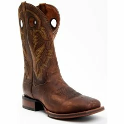 Cheap 🔔 Dan Post Men's Leon Crazy Horse Performance Western Boot - Broad Square Toe Rust Copper 🔔