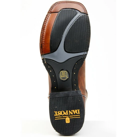 Cheap π Dan Post Men's Leon Crazy Horse Performance Western Boot - Broad Square Toe Rust Copper π - Image 7