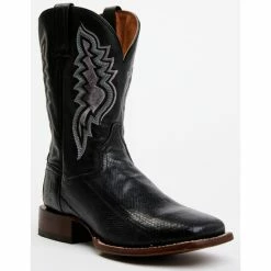 Cheap 🔥 Dan Post Men's Exotic Water Snake Western 🥾 Boots - Broad Square Toe Black ⭐