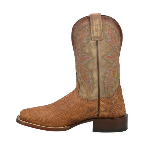 Wholesale π Dan Post Men's Dry Gulch Python Exotic π₯Ύ Boots - Broad Square Toe Tan π - Image 3