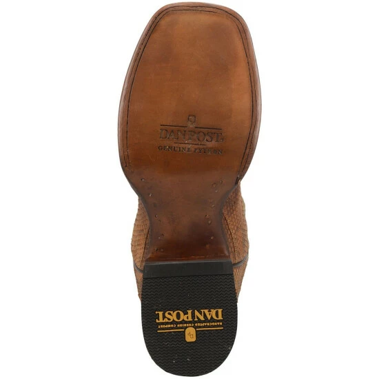 Wholesale π Dan Post Men's Dry Gulch Python Exotic π₯Ύ Boots - Broad Square Toe Tan π - Image 7