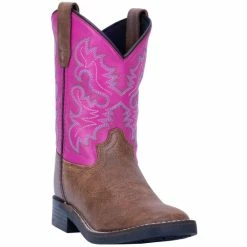 Discount 👏 Dan Post 👧 Girls' 9" Punky Western 🥾 Boots - Wide Square Toe Tan ⌛