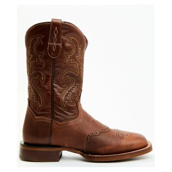 Promo π Dan Post Men's Embroidered Western π₯Ύ Boots - Broad Square Toe Mocha π - Image 3