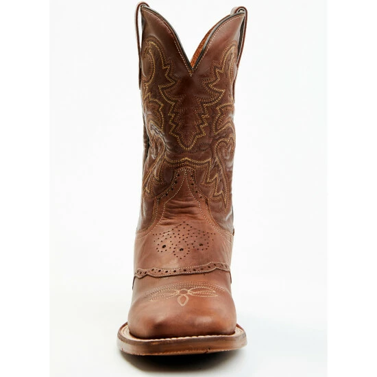 Promo π Dan Post Men's Embroidered Western π₯Ύ Boots - Broad Square Toe Mocha π - Image 8