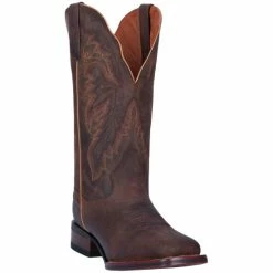 Cheap 👏 Dan Post 👩 Women's Brown Western 🥾 Boots - Broad Square Toe 🔥