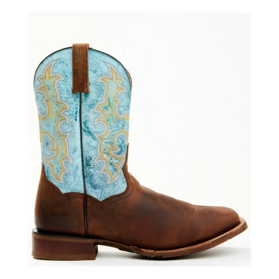 Best Pirce โญ Dan Post Men's Performance Western ๐ฅพ Boots - Broad Square Toe Blue ๐ฅ - Image 2