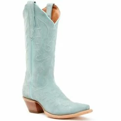 Buy 😍 Dan Post 👩 Women's Seafoam Suede Western 🥾 Boots - Snip Toe Light Green 😉