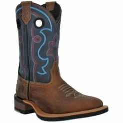 Flash Sale ⭐ Dan Post 👩 Women's Jesse Western 🥾 Boots - Broad Square Toe Brown ✔️