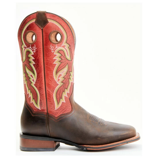 Best Sale π Dan Post Men's Leon Red Top Western π₯Ύ Boots - Broad Square Toe β - Image 2
