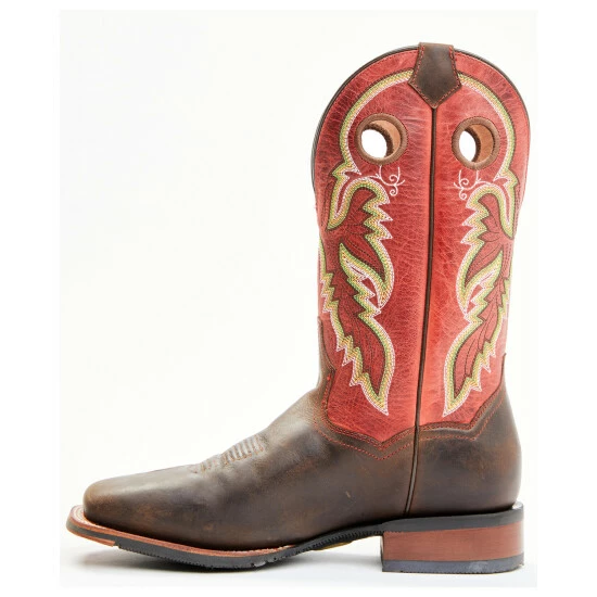 Best Sale π Dan Post Men's Leon Red Top Western π₯Ύ Boots - Broad Square Toe β - Image 3