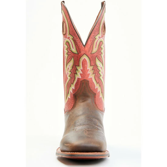 Best Sale π Dan Post Men's Leon Red Top Western π₯Ύ Boots - Broad Square Toe β - Image 4