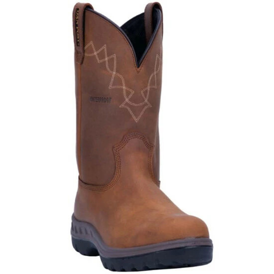 Deals π Dan Post Men's Cummins Waterproof Western Work π₯Ύ Boots - Soft Toe Tan π