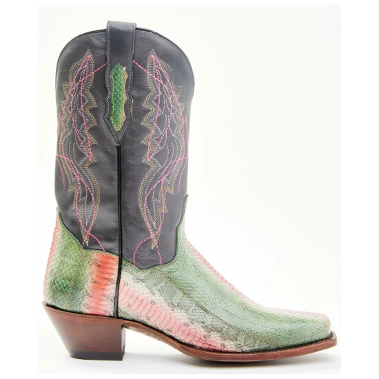 Brand new β€οΈ Dan Post π© Women's Exotic Watersnake Skin Western π₯Ύ Boots - Broad Square Toe Green π - Image 2