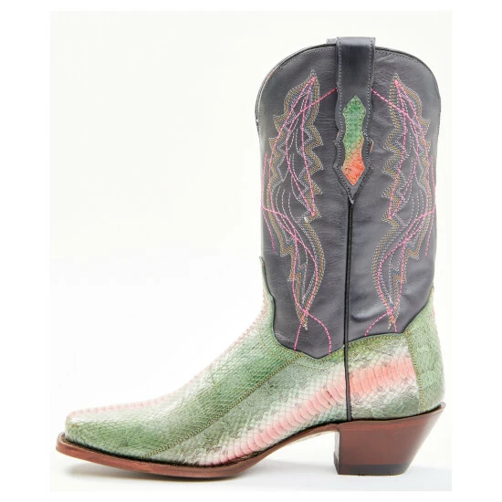 Brand new β€οΈ Dan Post π© Women's Exotic Watersnake Skin Western π₯Ύ Boots - Broad Square Toe Green π - Image 3