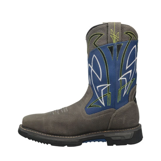 Flash Sale π Dan Post Men's Storm Surge Waterproof Western Work π₯Ύ Boots - Broad Square Toe Blue π - Image 3