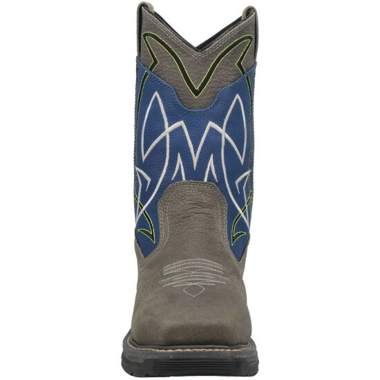 Flash Sale π Dan Post Men's Storm Surge Waterproof Western Work π₯Ύ Boots - Broad Square Toe Blue π - Image 4
