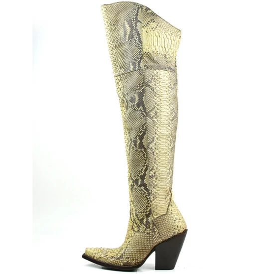 Wholesale π― Dan Post π© Women's Natural Python Exotic Tall Western Boot - Snip Toe π - Image 3
